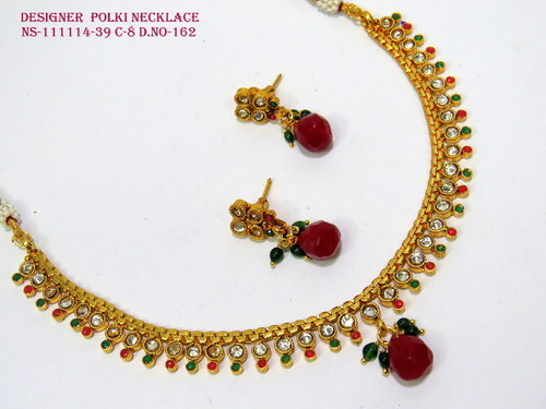 Simple Polki Necklace