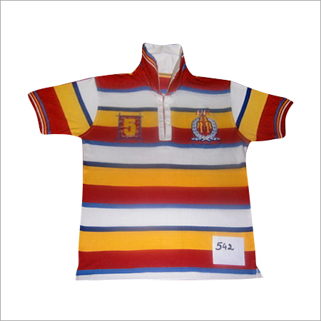 Boys Designer T Shirts - Cotton, Multiple Sizes, Red Striped | Soft Fabric, Stylish Design, Perfect Fit, Durable, Breathable