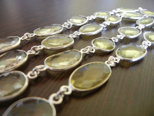 Lemon Quartz Station Chain