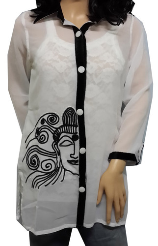 Georgette Top Buttoned front 