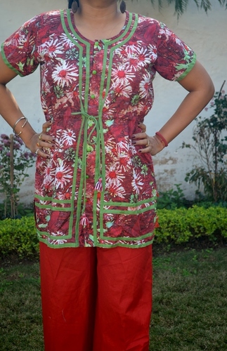 Cotton Rayon Printed Top