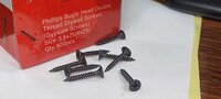 Black Drywall Screws - Steel, 3.5mm & 4.2mm Sizes (13mm To 75mm) | Rust Resistant, Easy Installation, Phillips Recessed Bugle Head