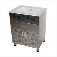 Bathroom Cabinet Furniture - Color: Brown