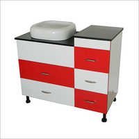 Antique Bathroom Cabinet - Color: Brown