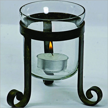 Candle Stand With Glass