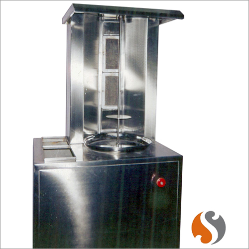 2 Burner Shawarma Machine with Gas Cylinder Storage Space