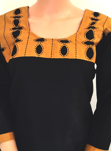 Cotton Kurta with Cutwork Embroidery