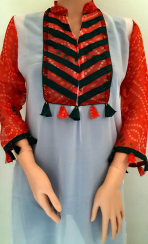 White Georgette Kurta