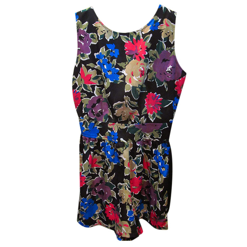 Ladies Garments - Sequin Polyester, Small, 25 Inches, Black | Elegant Design, Soft Fabric, Floral Pattern, Comfortable Fit, Sleeveless Stylish Look
