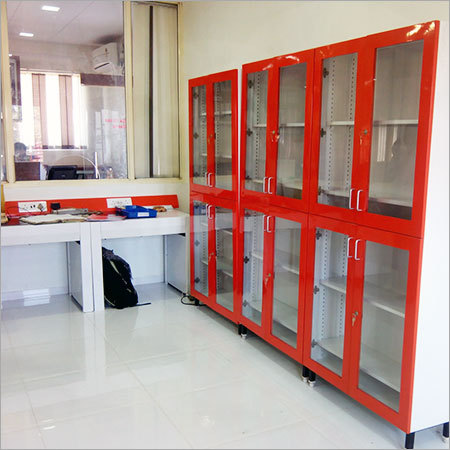 Glass Door Laboratory Cabinet