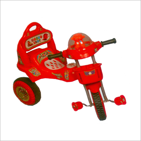 Baby Girls Tricycle - Plastic, 70x50x40 cm, Red | Durable Frame, Easy Use, 10-inch Wheels