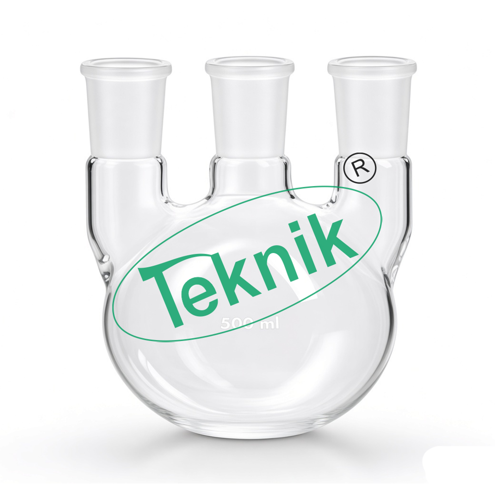 Flasks Round Bottom, Three Neck At Parallel/Angle Din12392 - Application: Laboratory Glassware