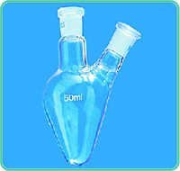 Flasks Pear Shape Two Neck - Application: Laboratory