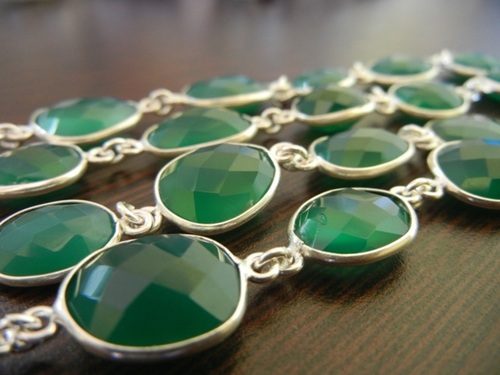 Green Onyx Station Chain