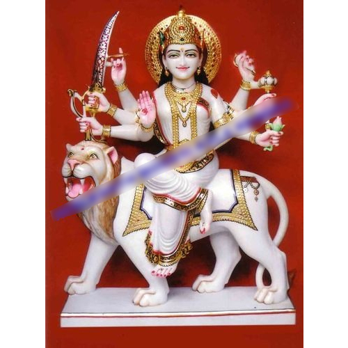 Marble Maa Durga Statue