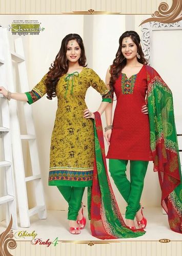 Multi Color Pure Cotton Salwar Kameez