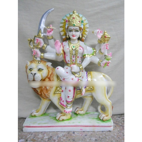 Marble Maa Durga Statue