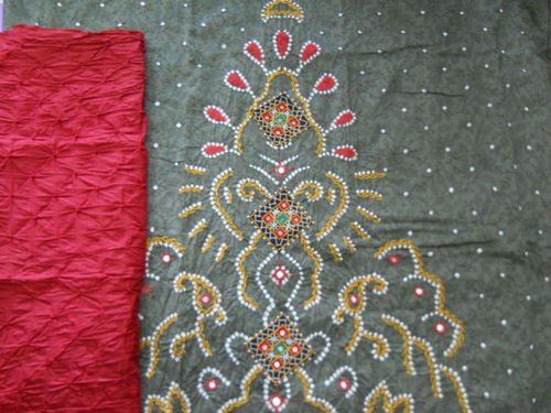 Patch Work Suit - Cotton, Sizes S/M/L | Grey and Red Colors, Breathable, Alluring Modern Design, Quick Dry, Smooth Finish