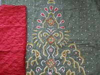 Patch Work Suit - Cotton, Sizes S/m/l | Grey And Red Colors, Breathable, Alluring Modern Design, Quick Dry, Smooth Finish