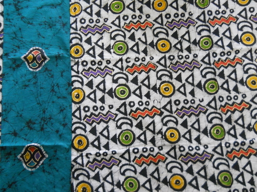 Multi Color Designer Batik Print Suit