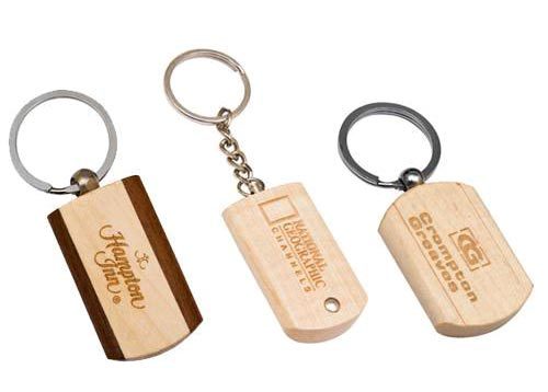 Wooden Promotional Key Rings