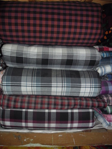 Cotton Weaved Checked Fabric