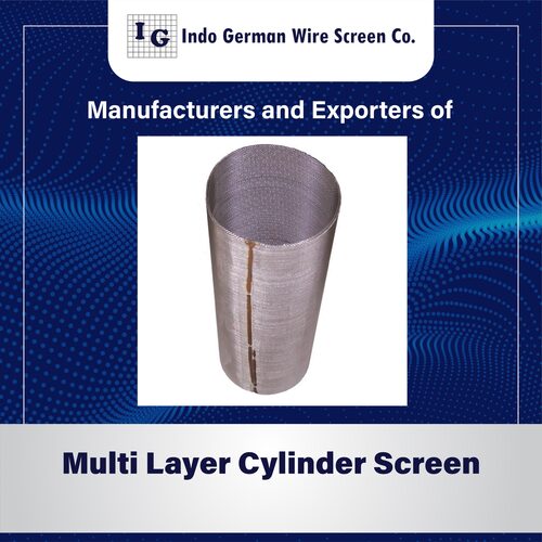 Silver Multilayer Cylindrical Screens