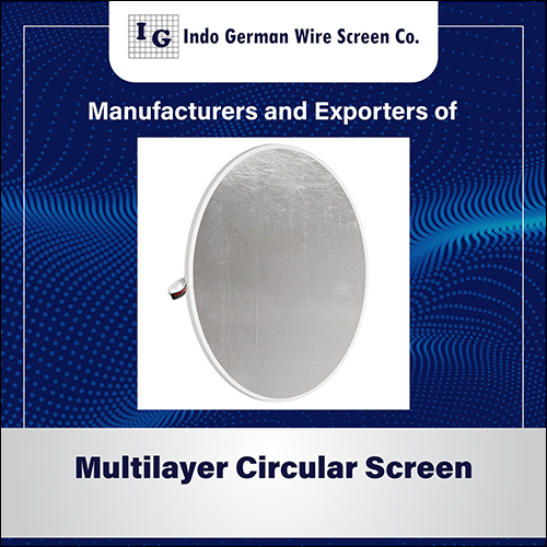 Silver Multilayer Circular Screen