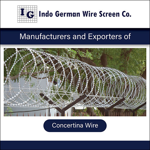 Silver Concertina Wire By Indo German Wire Screen Co.