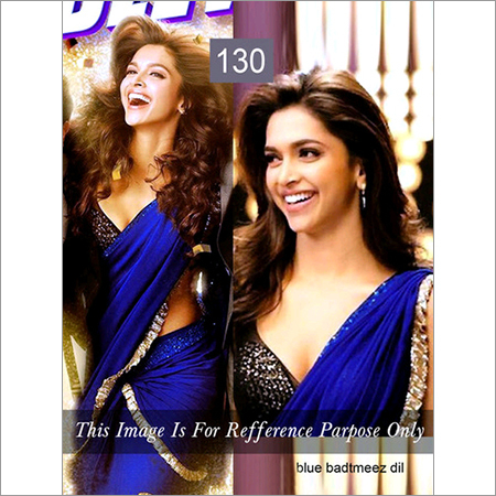 Deepika Blue Badtmeez Dil Blue Saree