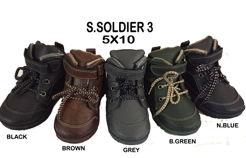 Kids Shoes - Leather, Size 5x10, Brown | Lace-up, Comfortable Fit, Stylish Design, Water Resistant