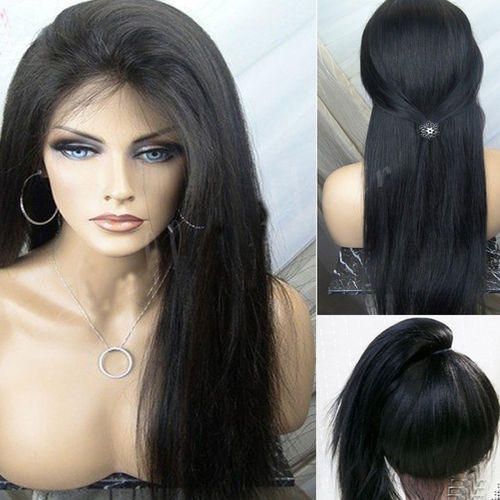 Synthetic Straight Hair Wig Gender  Female Color  Golden  New Navin Wig  Mumbai