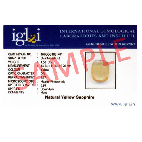 Srilankan  Pukhraj Gemstone with Certificate