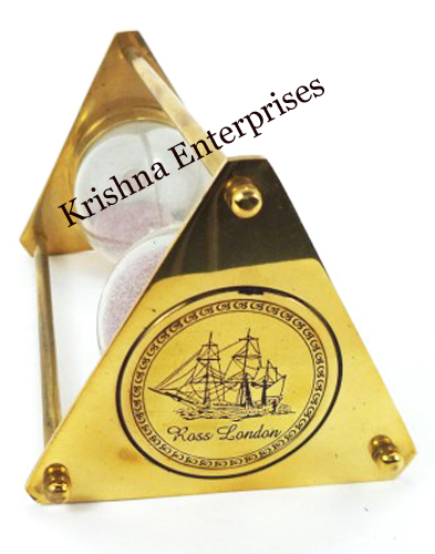 ROSS LONDON Brass Sand Timer