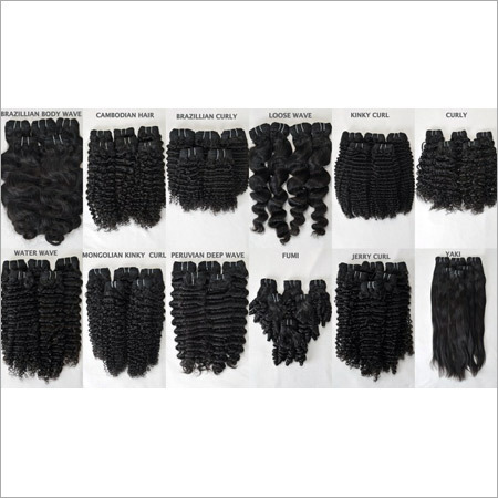 Machine Weft Human Hair - Virgin Indian Hair, 12" - 30" Lengths, Jet Black Color | No Shedding, Heat Resistant, Curly Texture for Women, Unprocessed, Easy Maintenance