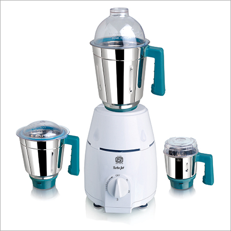 White And Sky Blue Mixer Grinder