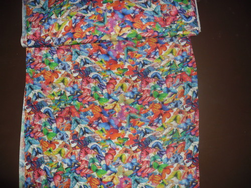 Multi Colored Viscose Chiffon Fabric