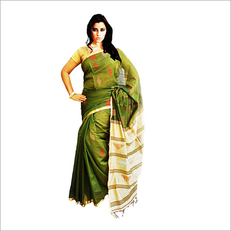BENGAL HANDLOOM SILK TRADITIONAL SILK ACHAL SAREE