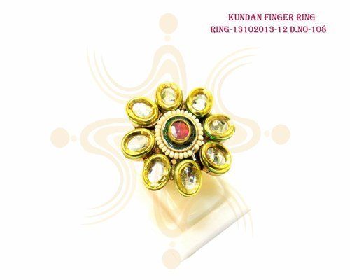 Kundan Finger Ring