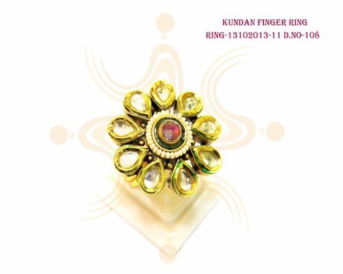 Designer Kundan Finger Ring