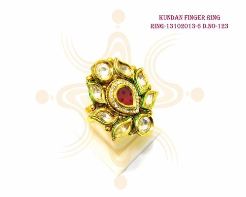 Kundan Finger Ring