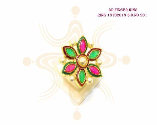 Kundan Finger Ring