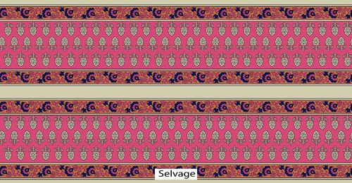 Stoles - Silk Jacquard, 72x12 Inches, Pink | Soft Texture, Floral Design, Lightweight, Durable
