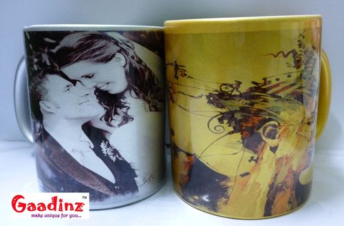 Personalized Golden Silver Coffee Mugs