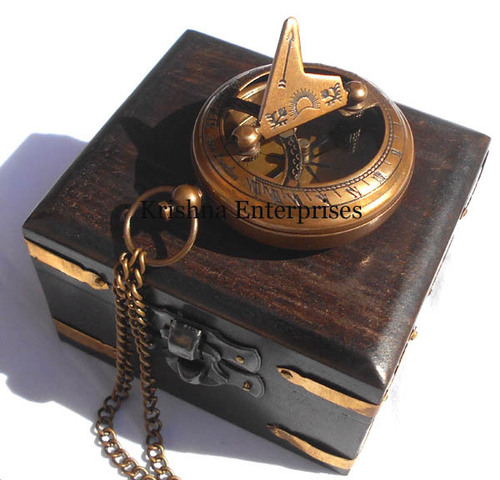 Antique Sundial Push Button
