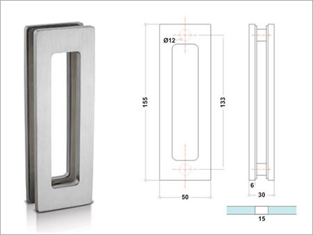 Silver Sliding Door Handles