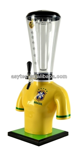 Sports player beer dispensor