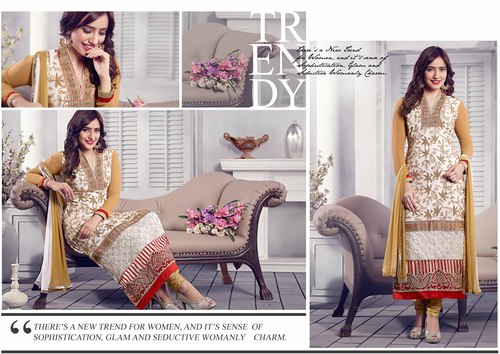 Neha Sharma - Beautiful Exclusive Designer Suit