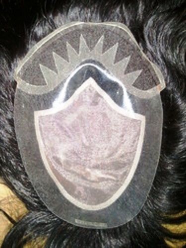 Natural Black Mens Human Hair Wig