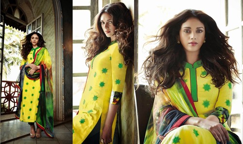 Radiant Yellow Printed Churidar Suit